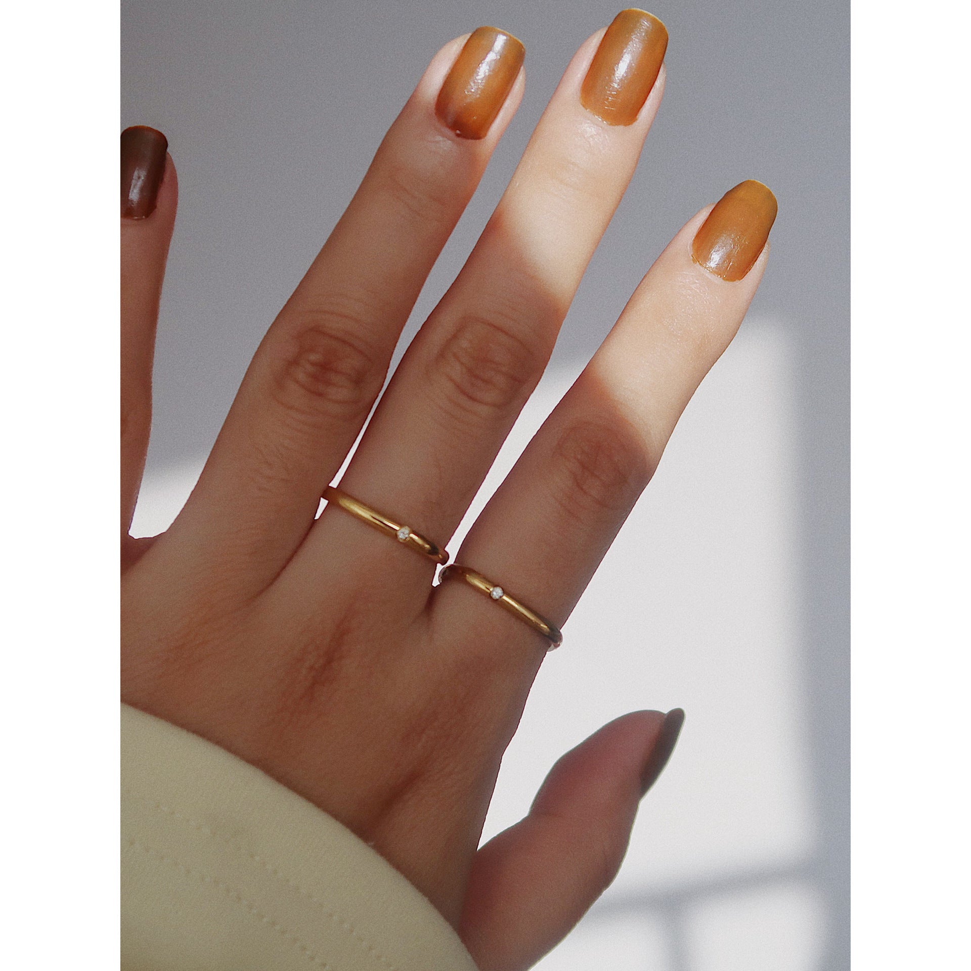 Firkantet tynd ring